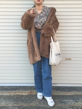 「春意識」｜a k a n eさん（レディース・167cm）の春コーディネート