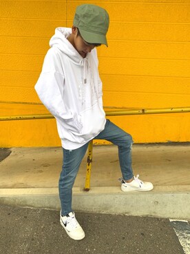 ニューエラ ワークキャップ Wm 01 Back Satin ライトオリーブ New Era 帽子を使ったメンズ人気ファッションコーディネート Wear