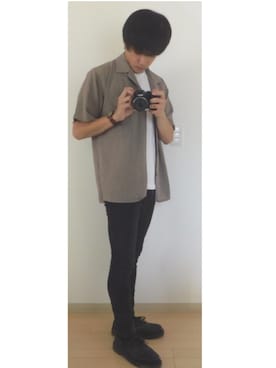 「RED KAP（レッドキャップ）のアイテム（Tシャツ/カットソー）」を使った、ゆーやさん（メンズ・170cm）の夏コーディネート
