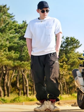 「アイテム（帽子）」を使った、Tamさん（メンズ・172cm）の春コーディネート
