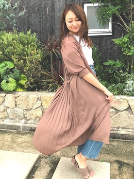 「ノスタルジア」｜「アイテム（Tシャツ/カットソー）」を使った、kumi_pressさん（レディース・163cm）の夏コーディネート