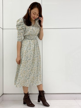 「ノスタルジア」｜「アイテム（ワンピース）」を使った、kumi_pressさん（レディース・163cm）の春コーディネート