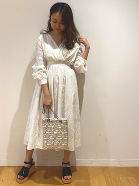 「ノスタルジア」｜「アイテム（ワンピース）」を使った、kumi_pressさん（レディース・163cm）の春コーディネート