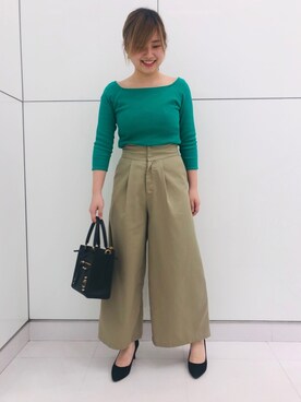 「ノスタルジア」｜「アイテム（Tシャツ/カットソー）」を使った、NOSTALGIA-STAFFさん（レディース・153cm）の春コーディネート