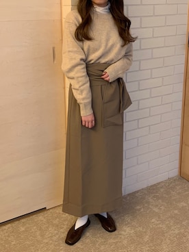 「CLEA（クレア）のアイテム（トップス）」を使った、mairaさん（レディース・156cm）の冬コーディネート