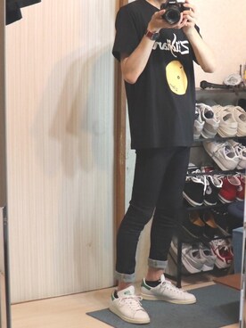 「スタンスミス」｜muringo さん（メンズ・168cm）の夏コーディネート