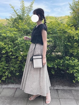 「repipi armario（レピピ アルマリオ）のアイテム（その他ヘアアクセサリー）」を使った、Yunaさん（レディース・165cm）の夏コーディネート