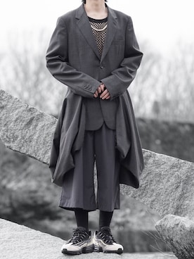 COMME des GARCONS HOMME PLUSのテーラードジャケット（グレー系）を