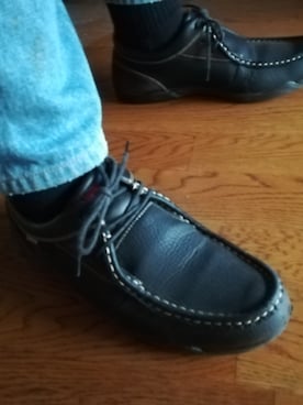 「EDWIN（エドウィン）のアイテム（その他シューズ）」を使った、渡辺邦拡さん（メンズ・167cm）の春コーディネート