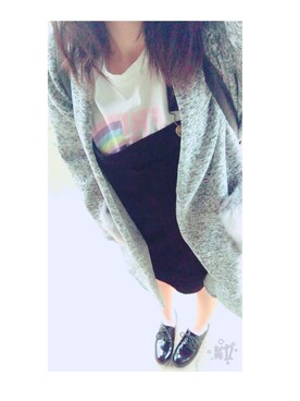 「CLOSE-UP（クローズアップ）のアイテム（トップス）」を使った、Kahoさん（レディース・159cm）の秋コーディネート