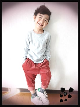 kanta&mamaさん（キッズ・100cm）の冬コーディネート