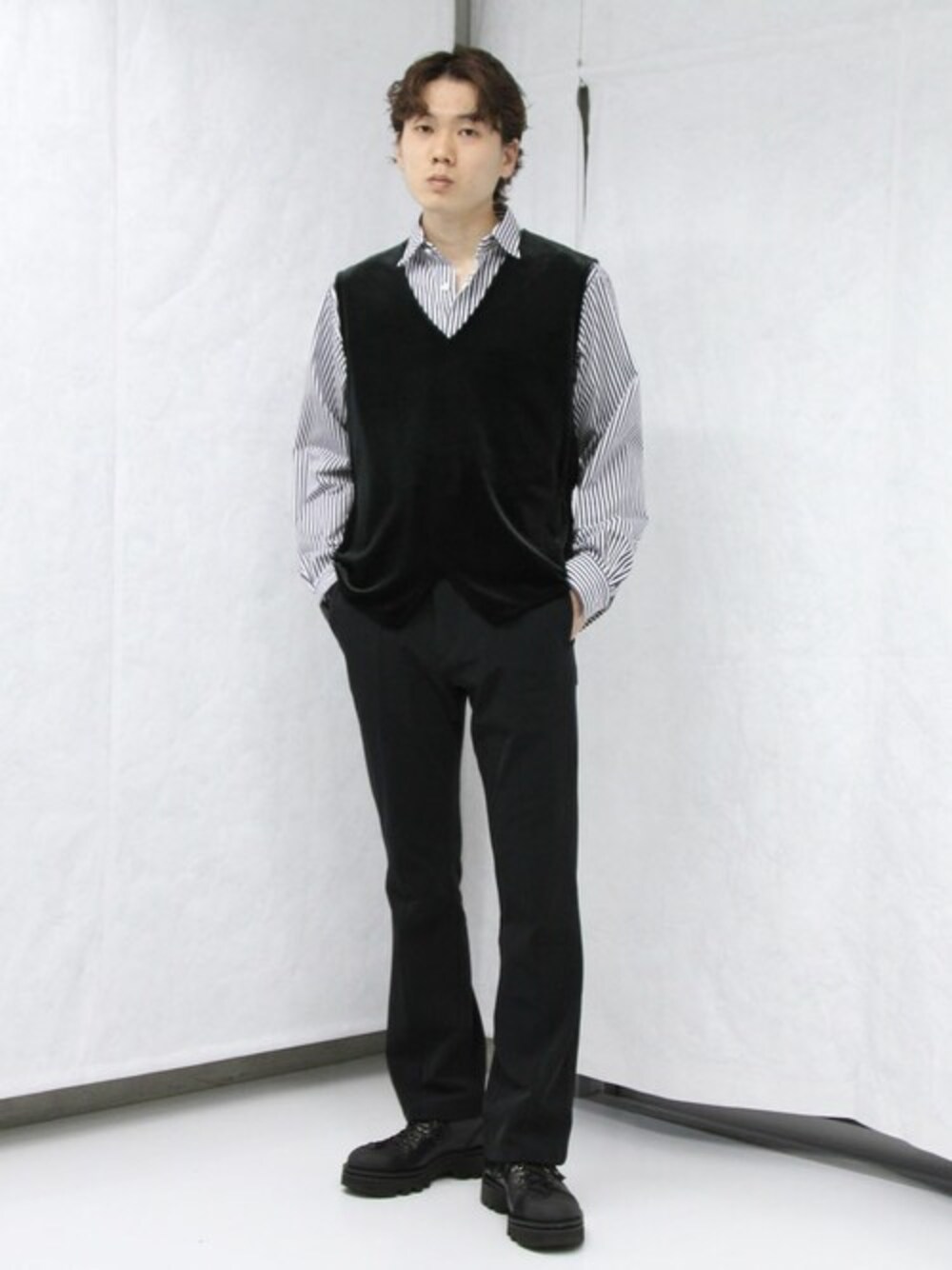 KAIKO ニットベスト (bn-23sl-009) / BATONER(バトナー) /BIG KAIKO ニットベスト (bn-23sl-009) / BATONER(バトナー) /BIG