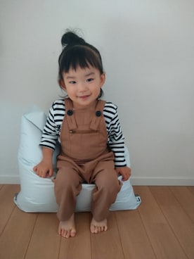 「Otonato（オトナト）のアイテム（オールインワン・サロペット）」を使った、caeさん（キッズ・80cm）の秋コーディネート