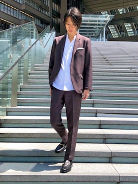 「CALL&RESPONSE（コールアンドレスポンス）のアイテム」を使った、R.UEKIさん（メンズ・174cm）の春コーディネート