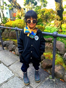 「SANTA CRUZ（サンタクルーズ）のアイテム（ナイロンジャケット）」を使った、ぺん太郎さん（メンズ・181cm）の冬コーディネート