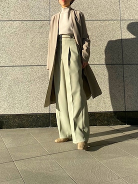 チェスターコートを使った ノーカラーコート の人気ファッションコーディネート Wear