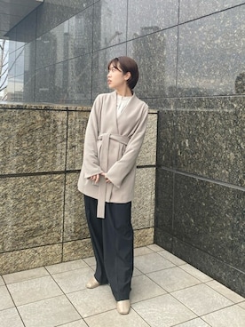 United Tokyo ユナイテッド トウキョウのノーカラージャケット グリーン カーキ 緑色系 コーディネート Zozotown