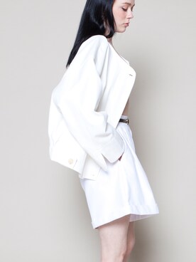 「shorts」｜「アイテム（ジャケット/アウター）」を使った、CAELOさん（レディース・163cm）の春コーディネート