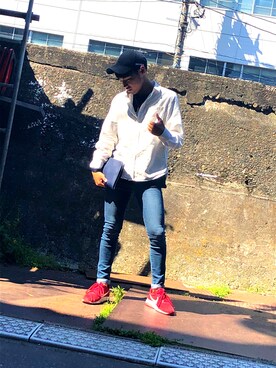 「WEGO（ウィゴー）のアイテム（クラッチバッグ）」を使った、K.Rさん（メンズ・161cm）の春コーディネート