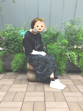 「くつした」｜「アイテム（ワンピース/ドレス）」を使った、socks_codeさん（レディース・163cm）の秋コーディネート