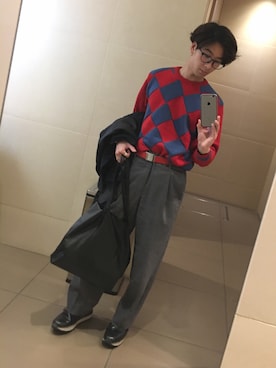 「Christian Dior（クリスチャンディオール）のアイテム（ニット/セーター、その他）」を使った、ヤマトさん（メンズ・170cm）の春コーディネート