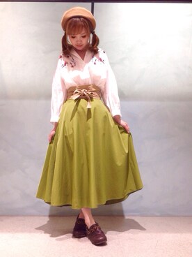 mei♡さんの「サイドタックフレアスカート」を使ったコーディネート