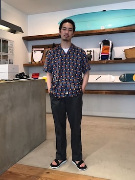 「サタデーズ ニューヨークシティ (Saturdays NYC)」｜hiroshi_utsumiさん（メンズ・178cm）の夏コーディネート