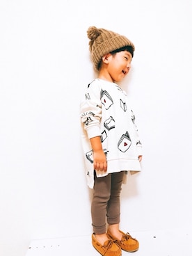 「beauloves」｜P×Kさん（キッズ・90cm）の秋コーディネート