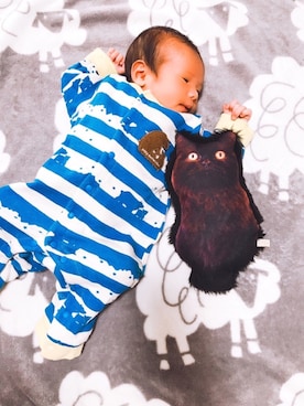 「baby ampersand（ベビーアンパサンド）のアイテム」を使った、P×Kさん（キッズ・50cm）の秋コーディネート