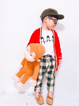 「BONbazaar（ボンバザール）のアイテム」を使った、P×Kさん（キッズ・90cm）の冬コーディネート