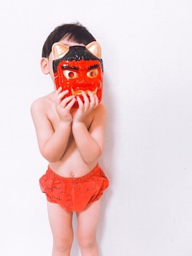 「bobochoses」｜「アイテム（おもちゃ）」を使った、P×Kさん（キッズ・90cm）の冬コーディネート