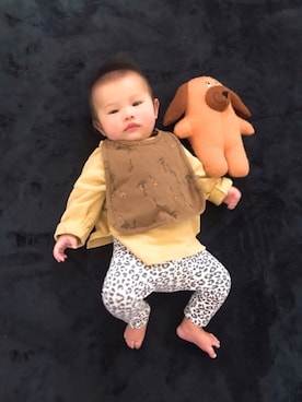 「よだれかけ」｜P×Kさん（キッズ・60cm）の春コーディネート