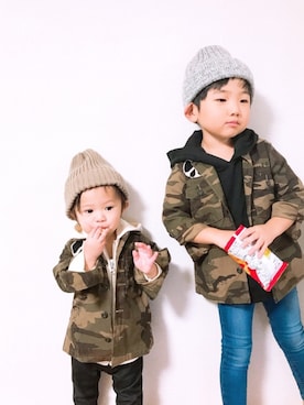 P×Kさん（キッズ・100cm）の冬コーディネート