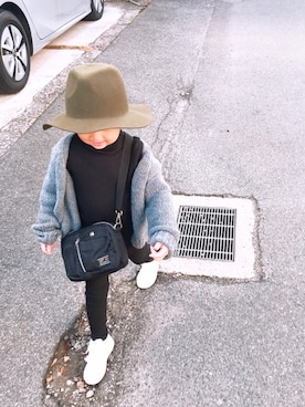 「Alpha Industries（アルファインダストリーズ）のアイテム」を使った、P×Kさん（キッズ・100cm）の冬コーディネート