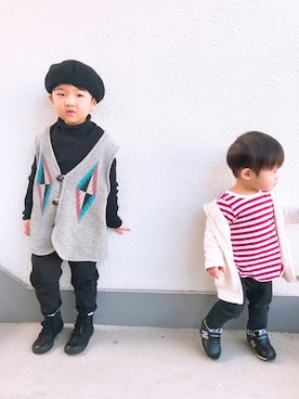 P×Kさん（キッズ・100cm）の冬コーディネート