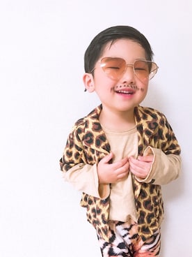 「アニマル」｜「アイテム（その他）」を使った、P×Kさん（キッズ・100cm）の春コーディネート