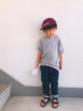 「エリート一重くん」｜P×Kさん（キッズ・100cm）の夏コーディネート