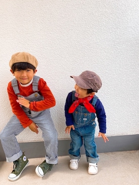 「BUDDY Lee（バディーリー）のアイテム」を使った、P×Kさん（キッズ・110cm）の春コーディネート