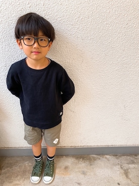 「ZERO standerd（ゼロスタンダード）のアイテム」を使った、P×Kさん（キッズ・110cm）の春コーディネート