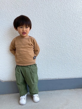 「ZERO standerd（ゼロスタンダード）のアイテム」を使った、P×Kさん（キッズ・80cm）の春コーディネート