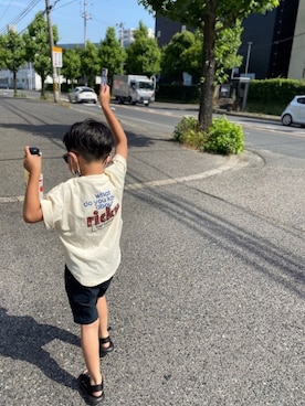 「エリート一重くん」｜P×Kさん（キッズ・110cm）の夏コーディネート