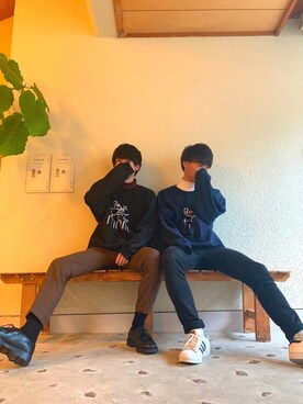 「きょうだい」｜sighさん（メンズ・173cm）の冬コーディネート