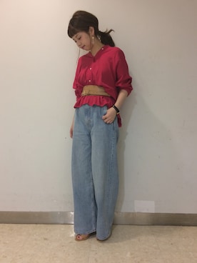 「コルセット」｜hikariさん（レディース・153cm）の春コーディネート