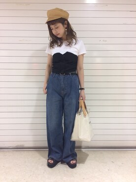 「Jeffrey Campbell（ジェフリーキャンベル）のアイテム（サンダル）」を使った、hikariさん（レディース・153cm）の春コーディネート