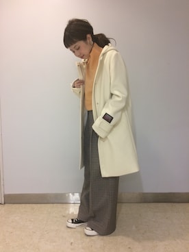 「CONVERSE（コンバース）の【CONVERSE】コンバース WOMENS ALLSTAR OX ウィメンズ オールスター ローカット（スニーカー）」を使った、hikariさん（レディース・153cm）の秋コーディネート