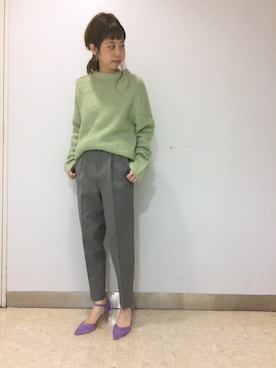 「ラベンダー」｜hikariさん（レディース・153cm）の冬コーディネート