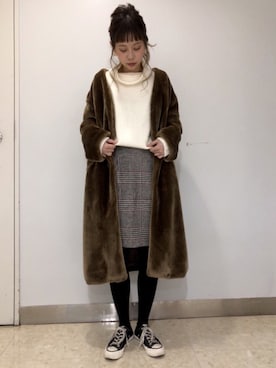 hikariさん（レディース・153cm）の冬コーディネート