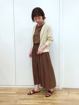 「アパートバイローリーズ」｜「アイテム（ブルゾン）」を使った、hikariさん（レディース・153cm）の春コーディネート
