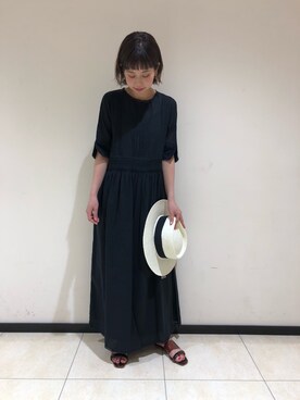 「アパートバイローリーズ」｜「アイテム（帽子）」を使った、hikariさん（レディース・153cm）の春コーディネート