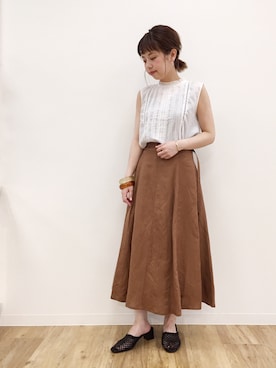 「A part by（アパートバイ）のアイテム（バングル/リストバンド）」を使った、hikariさん（レディース・153cm）の夏コーディネート